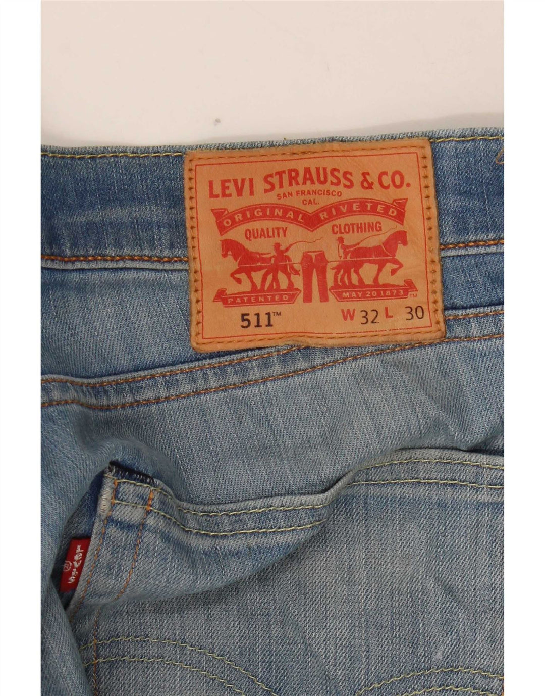 Levi's Herren 511 Slim Jeans W32 L30 Blaue Baumwolle