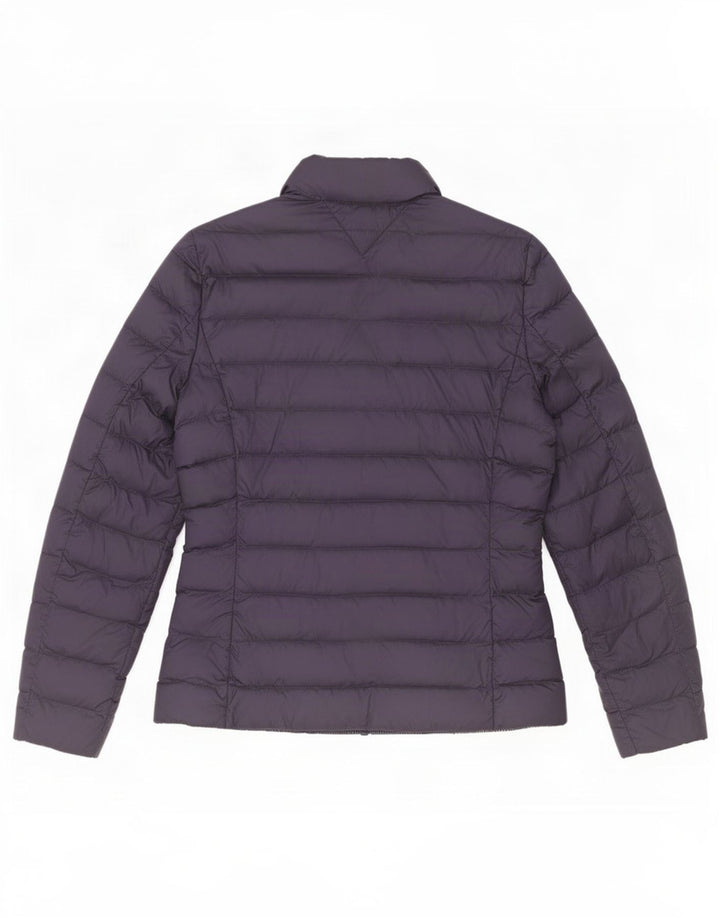 Tommy Hilfiger Damen Wattierte Jacke UK 10 Small Marineblau Polyamid