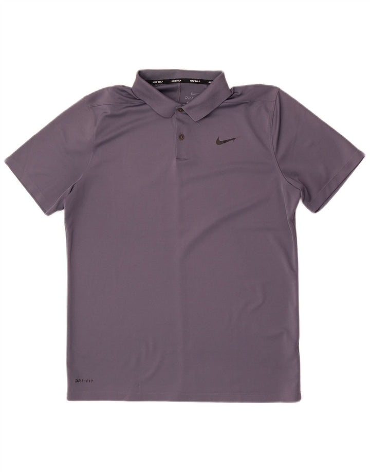 Nike Herren Dri Fit Poloshirt, Größe L, Grau