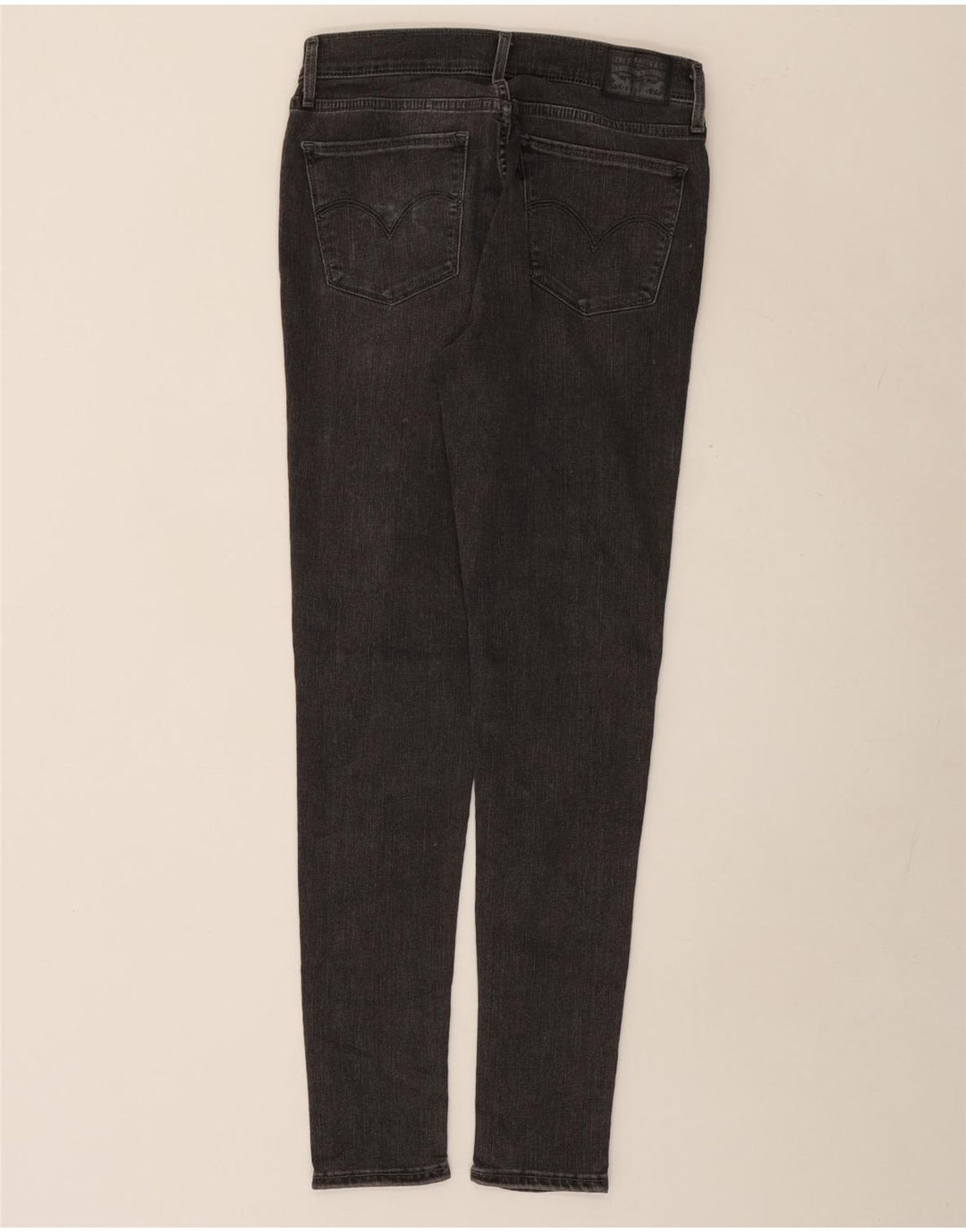 Levi's Damen 710 Super Skinny Jeans W29 L30 Graue Baumwolle