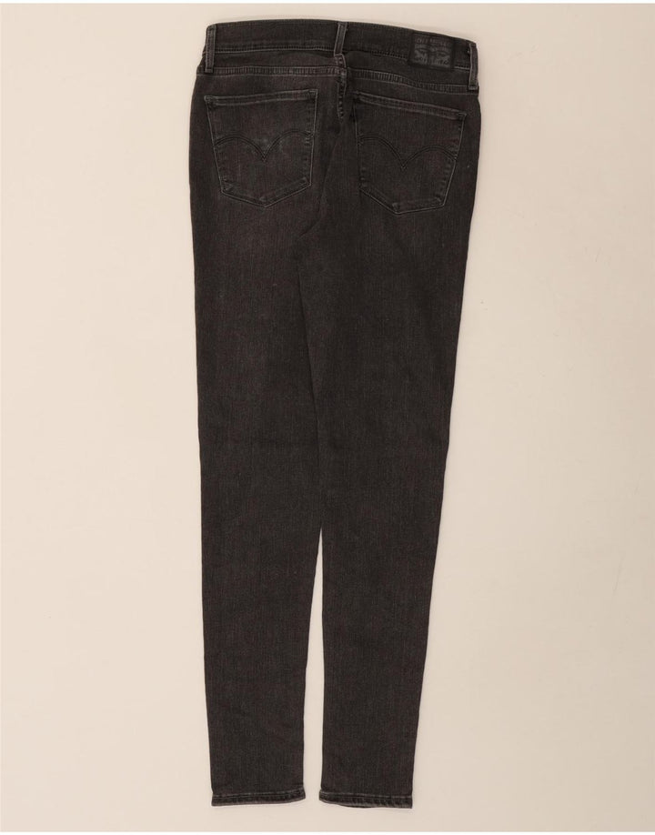 Levi's Damen 710 Super Skinny Jeans W29 L30 Graue Baumwolle
