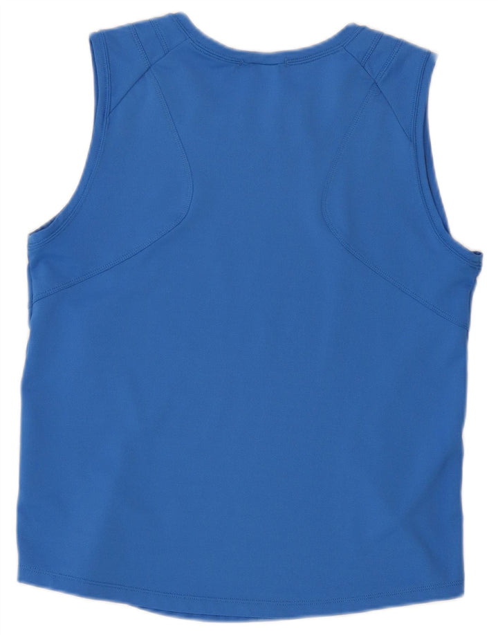 Nike Damen Weste Top US 8/10 Mittelblaues Polyester