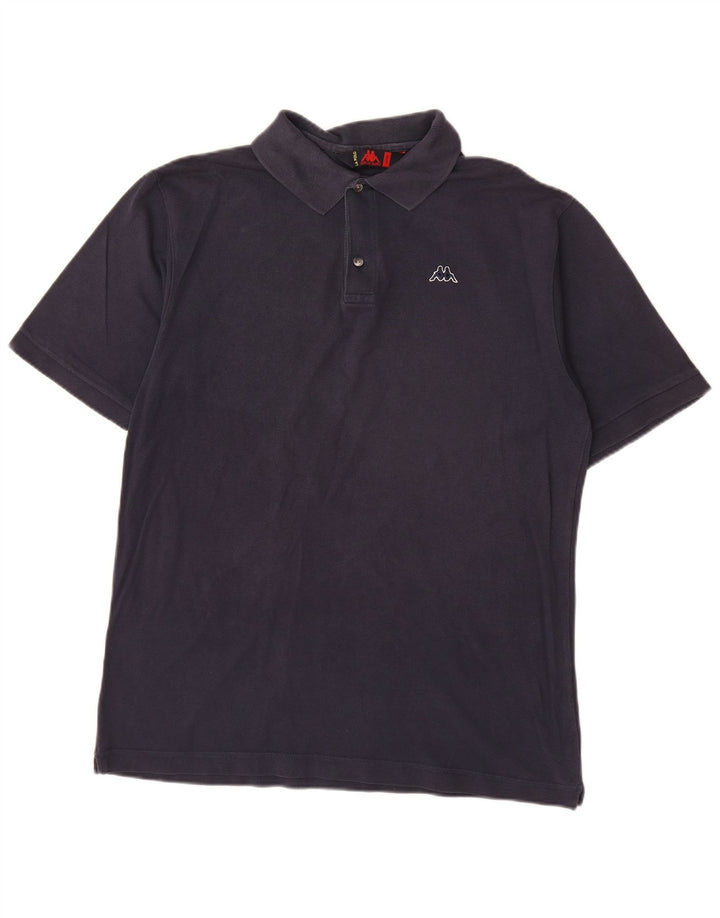 Kappa Herren-Poloshirt, große marineblaue Baumwolle