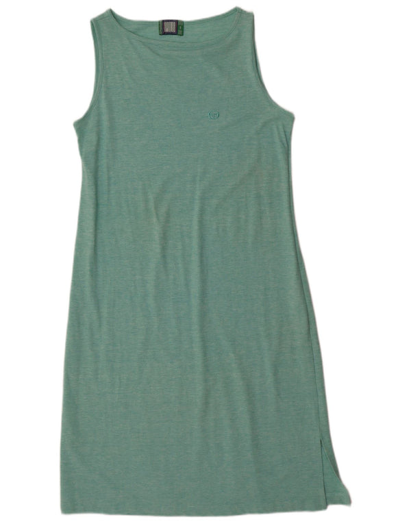 Sergio Tacchini Damen T-Shirt-Kleid IT 46 Large Türkis meliert