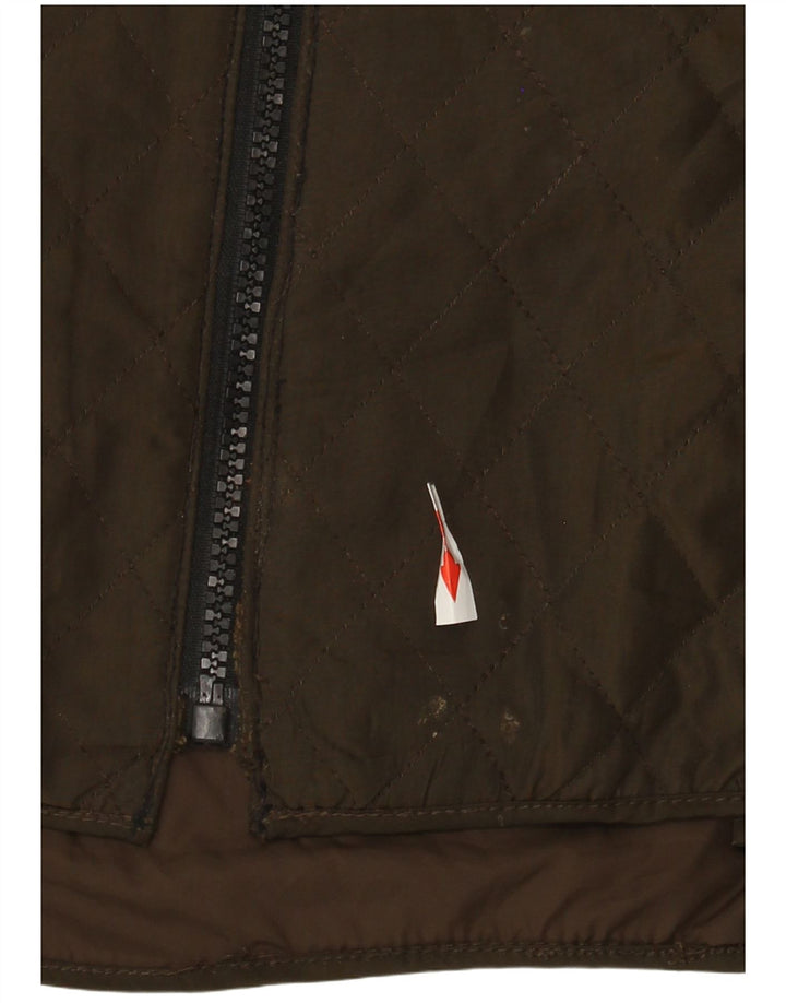 Ellesse Damen Steppjacke UK 12 Mittelbraunes Polyester