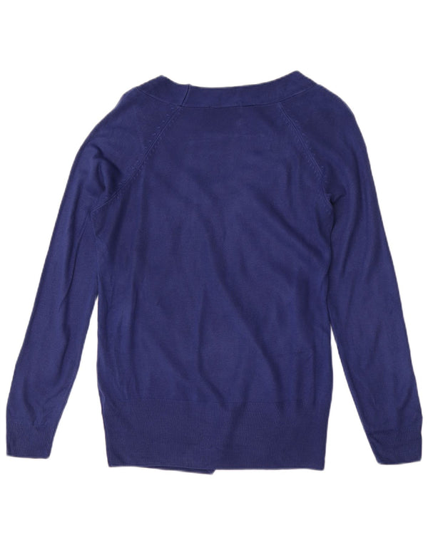 Marks & Spencer Damen-Pullover mit U-Boot-Ausschnitt, UK 12, Mittelblau, Acryl