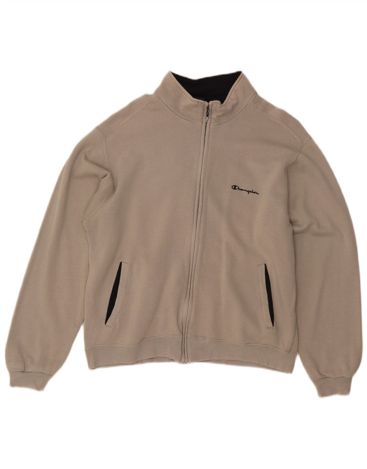 Champion Herren-Trainingsanzug-Oberteil, Jacke, Größe S, Beige