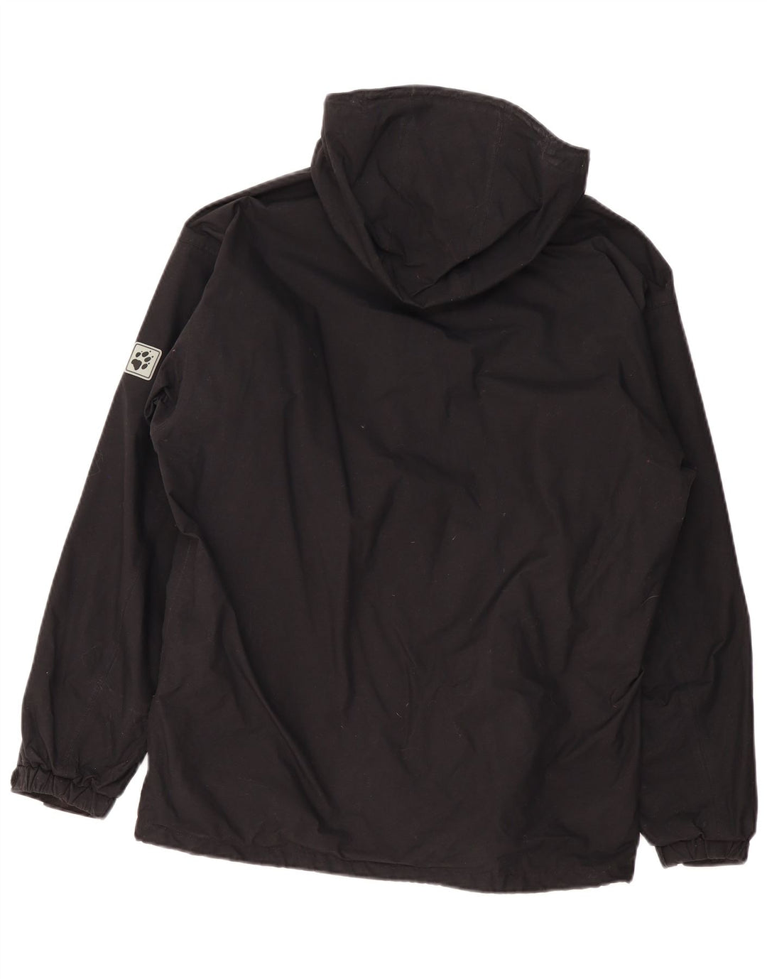 Jack Wolfskin Herren-Regenjacke mit Kapuze, UK 36/38, mittelschwarz, Polyamid