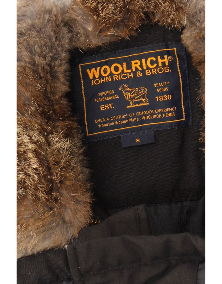 WOOLRICH Wattierte Damenjacke UK 10 Small Marineblau
