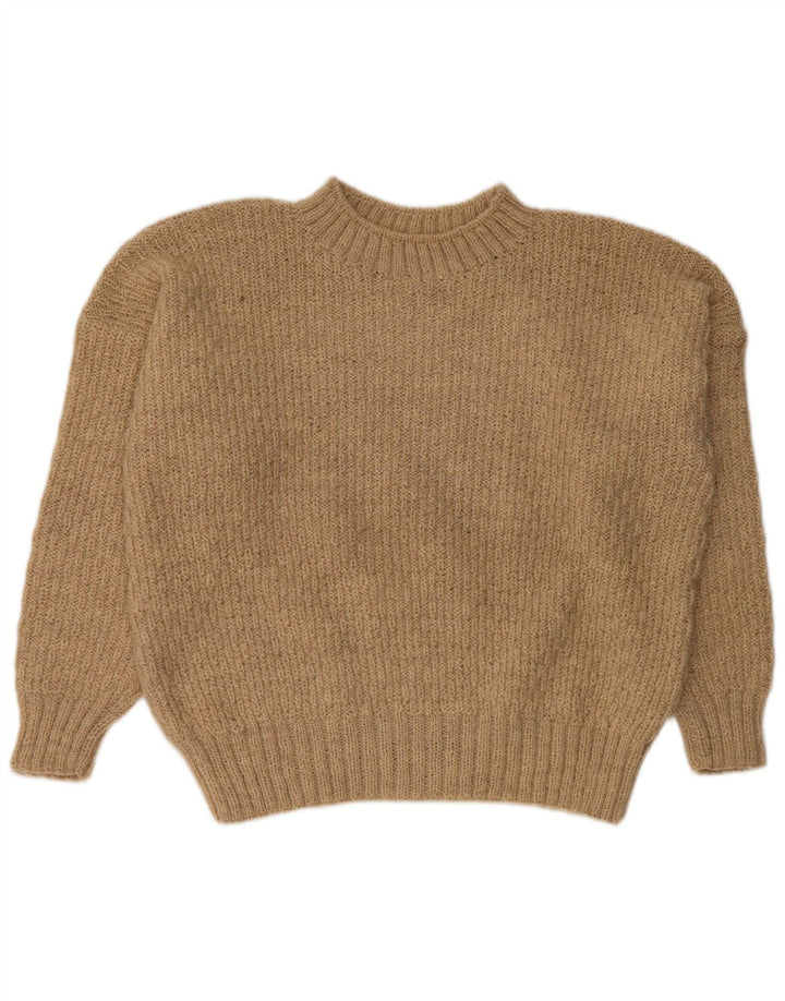 VINTAGE Herren Pullover mit Rundhalsausschnitt XL Beige