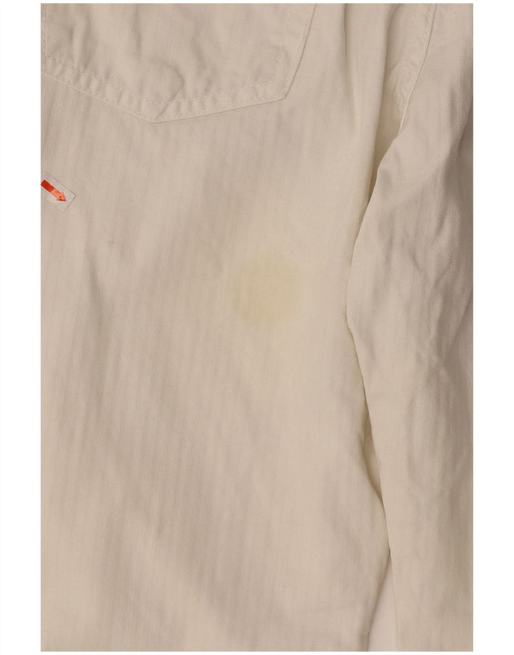 JUST CAVALLI Womens Straight Casual Trousers W28 L30 White