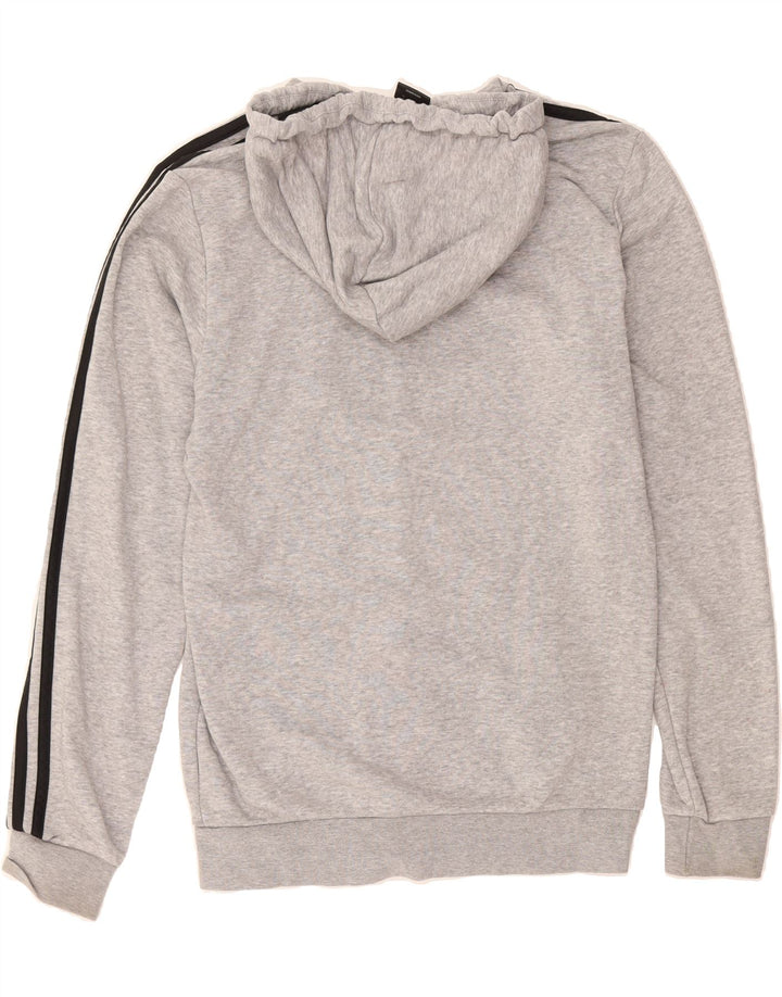 ADIDAS Mens Zip Hoodie Sweater Small Grey Cotton Vintage Adidas and Second-Hand Adidas from Messina Hembry 