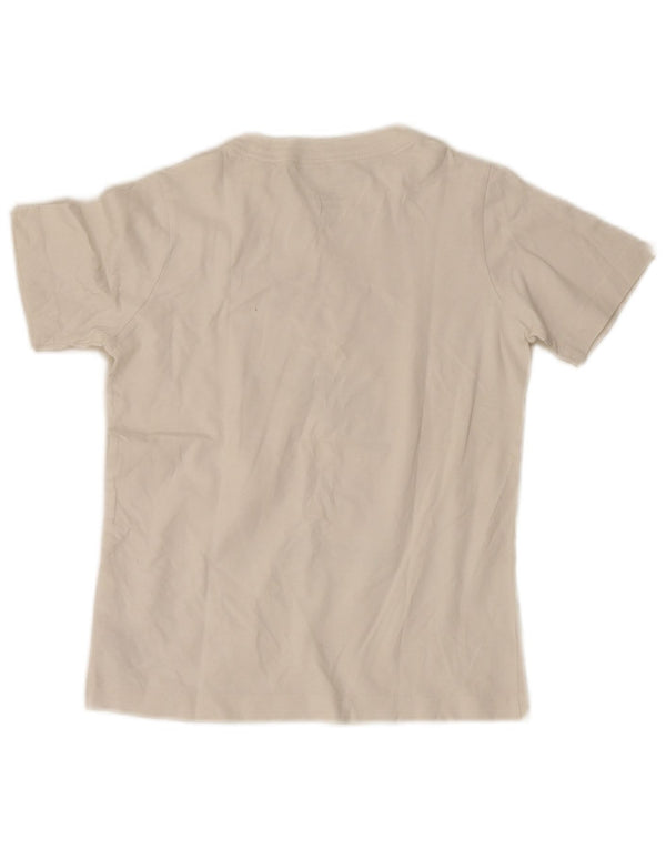 Nike Jungen-T-Shirt mit Standard-Passform und Grafik, 8–9 Jahre, Größe S, weiße Baumwolle