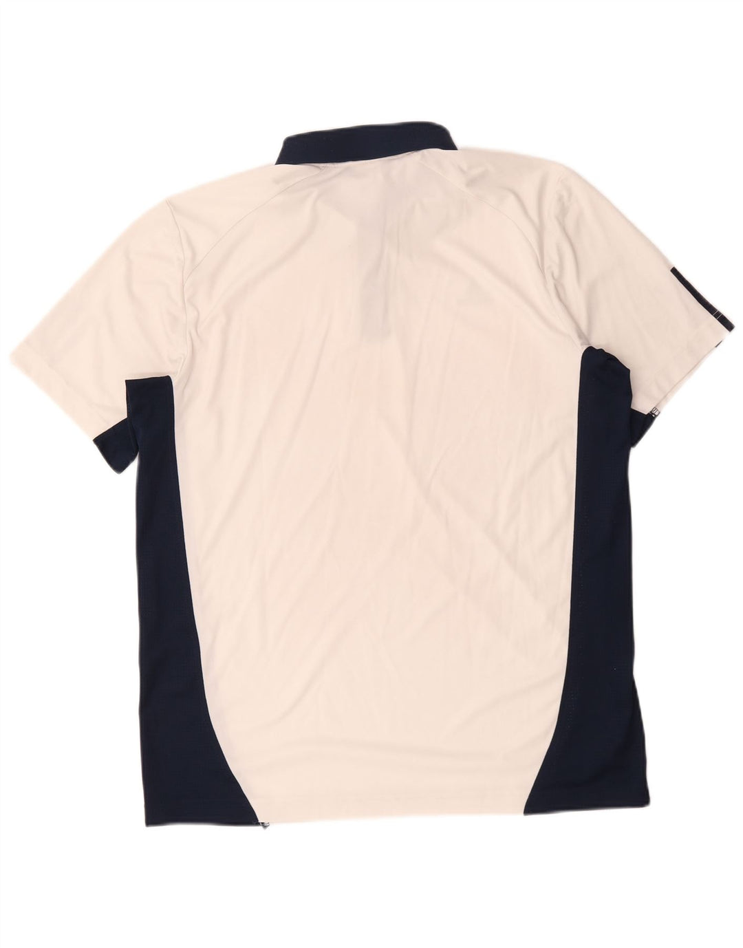 Adidas Herren Climacool Poloshirt, groß, weiße Colourblock-Baumwolle