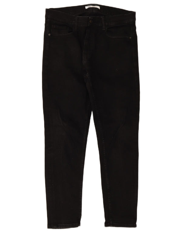 Zara Herren Slim Jeans EU 46 XL W36 L30 Schwarz