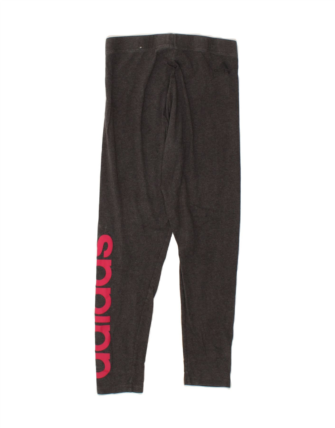 ADIDAS Womens Graphic Leggings UK 12/14 Medium  Grey Cotton Vintage Adidas and Second-Hand Adidas from Messina Hembry 