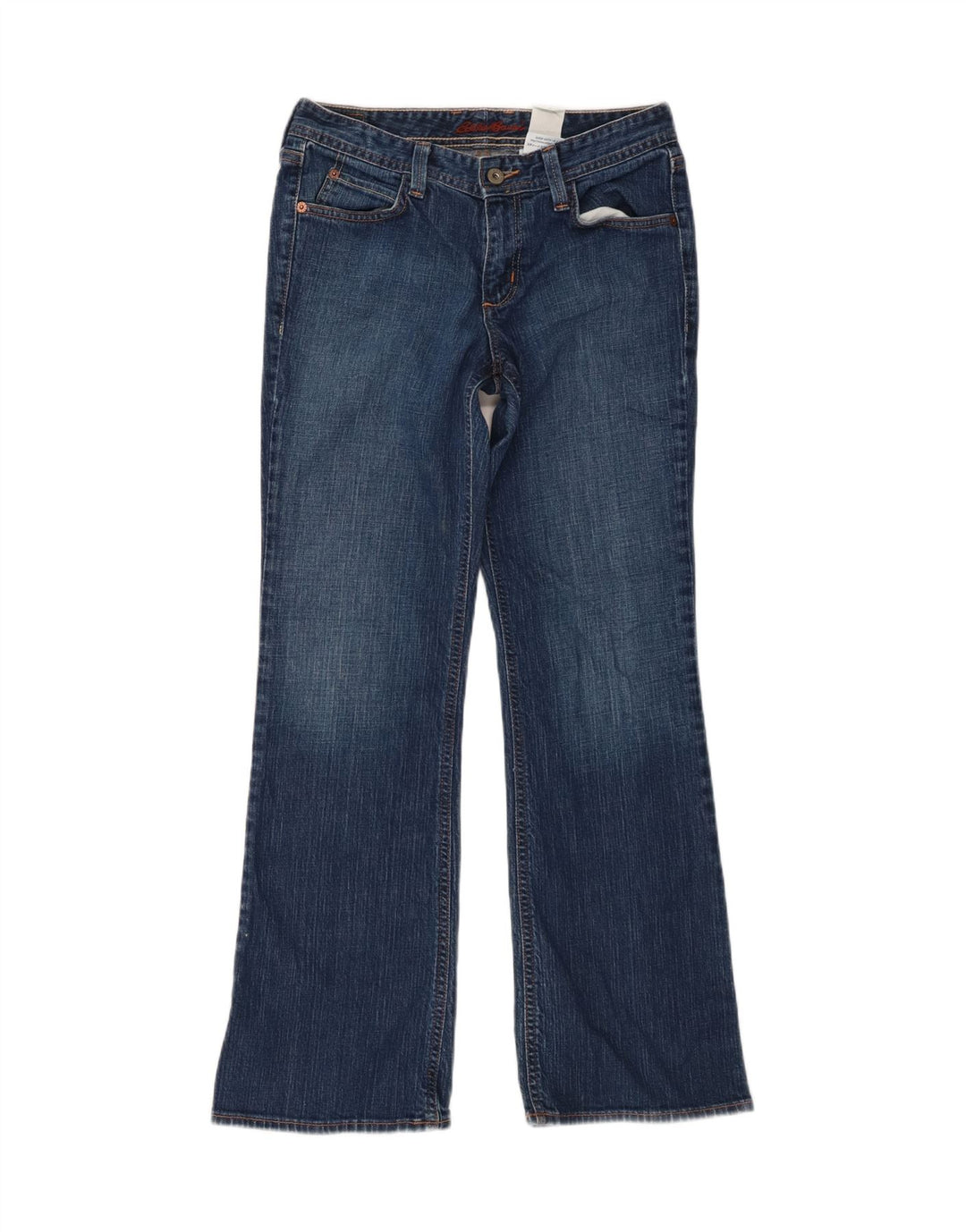 EDDIE BAUER Damen Bootcut Jeans US 2 XS W27 L29 Blaue Baumwolle