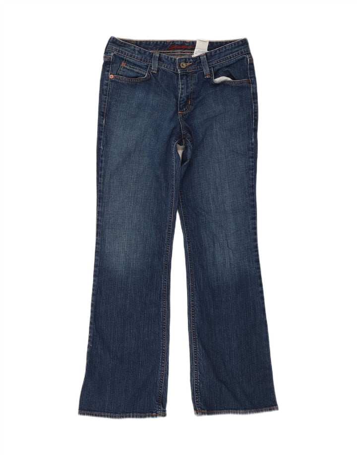 EDDIE BAUER Damen Bootcut Jeans US 2 XS W27 L29 Blaue Baumwolle