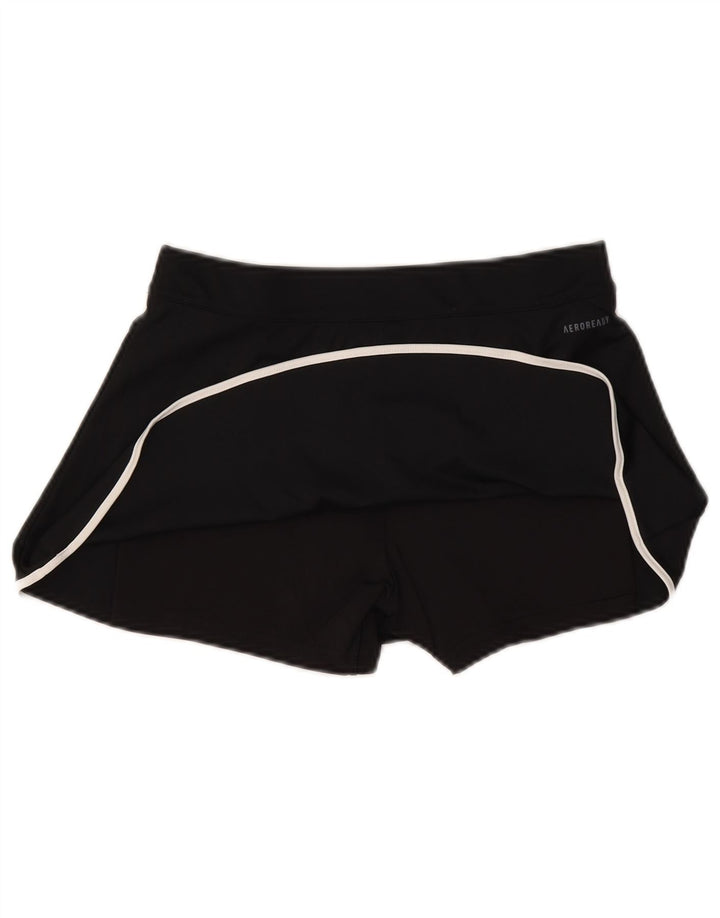 Adidas Damen Aeroready Skort UK 8 Small Schwarz Polyester