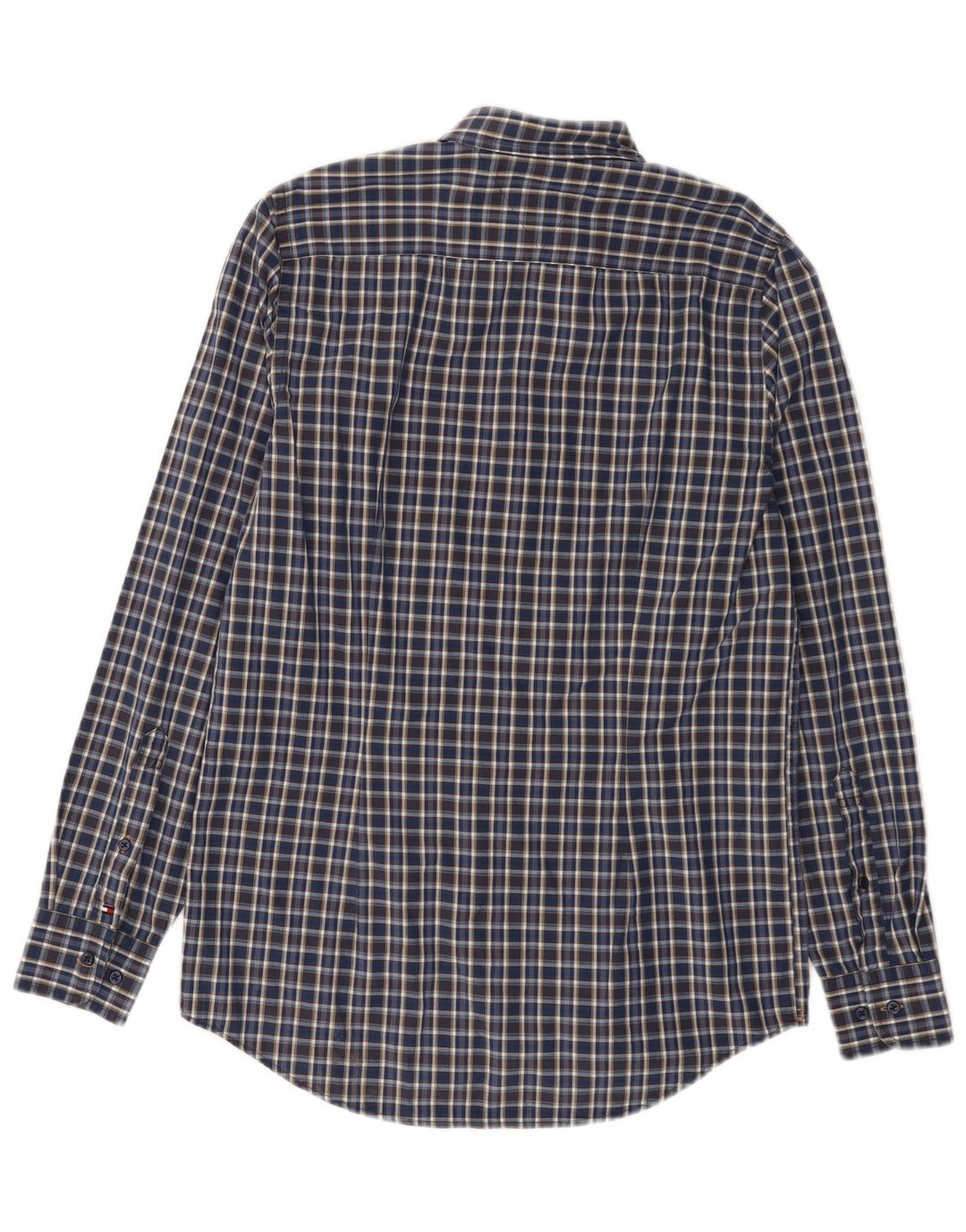Tommy Hilfiger Herren Slim Fit Hemd Mittelblau kariert
