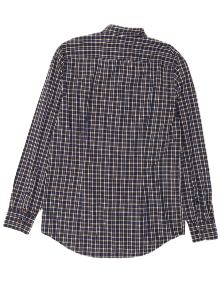 Tommy Hilfiger Herren Slim Fit Hemd Mittelblau kariert