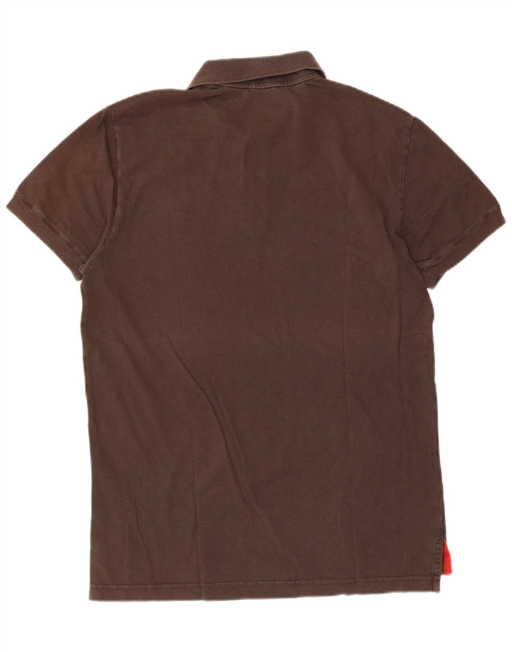 Jeckerson Herren-Poloshirt aus mittelbrauner Baumwolle
