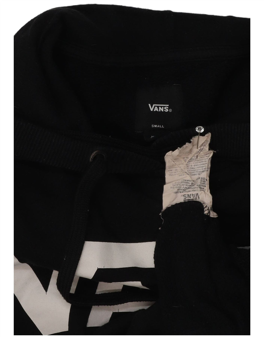 Vans Herren-Kapuzenpullover mit Grafik, Größe S, Schwarz, Baumwolle