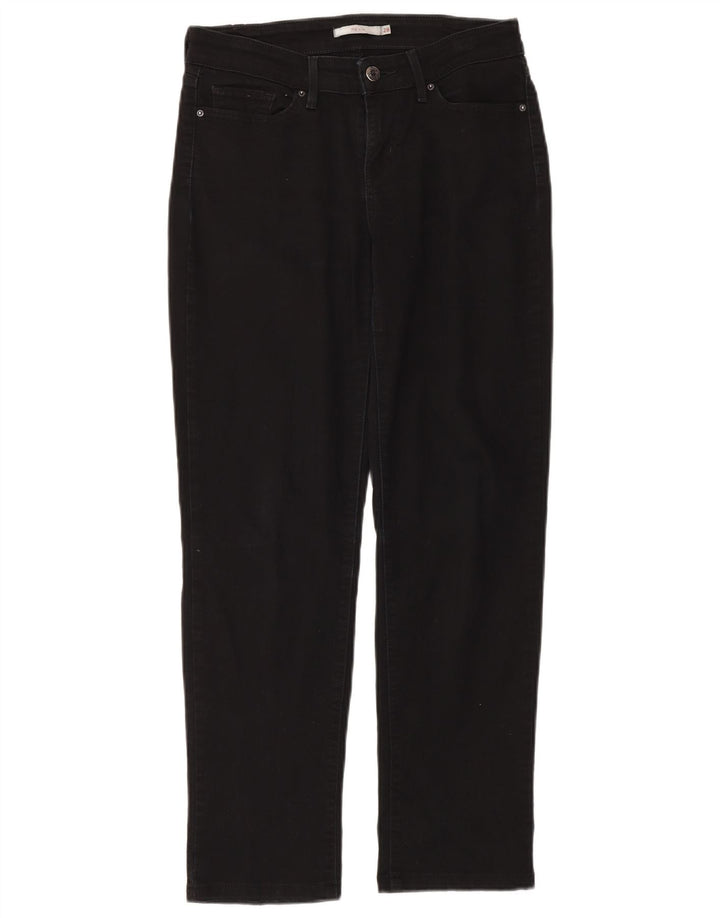 Levi's Damen 712 Slim Jeans W28 L28 Schwarz