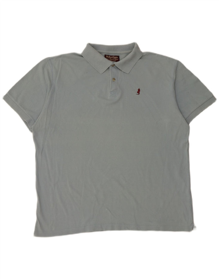 MARLBORO CLASSICS Herren Poloshirt XL Blau Baumwolle