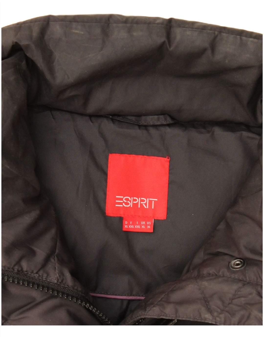 Esprit Damen Wattierte Weste UK 18 XL Schwarz