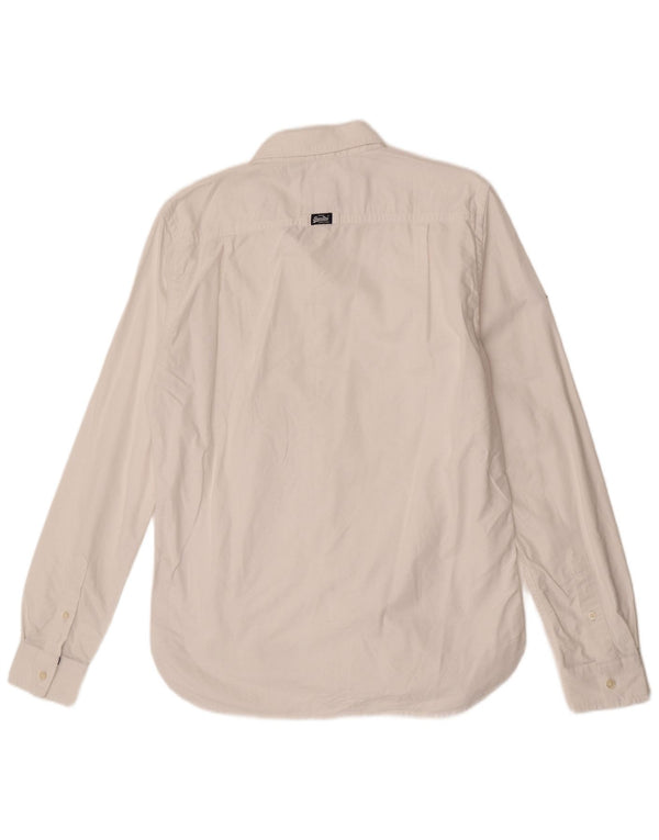 Superdry Herren-Hemd, Größe L, Weiß