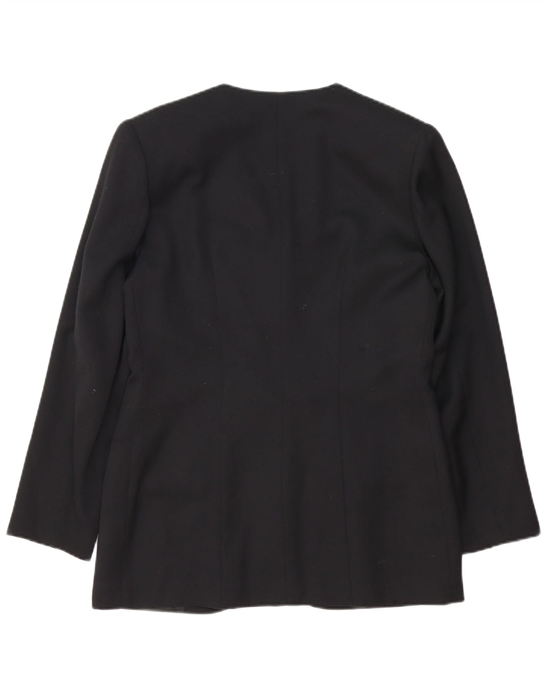 Marina Babini Damen Zweireiher-Blazerjacke IT 44 Mittelschwarze Wolle