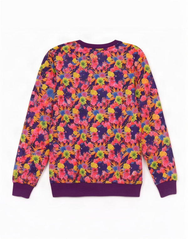 Adidas Mädchen Grafik-Sweatshirt-Pullover 13–14 Jahre, mehrfarbig, Blumenmuster