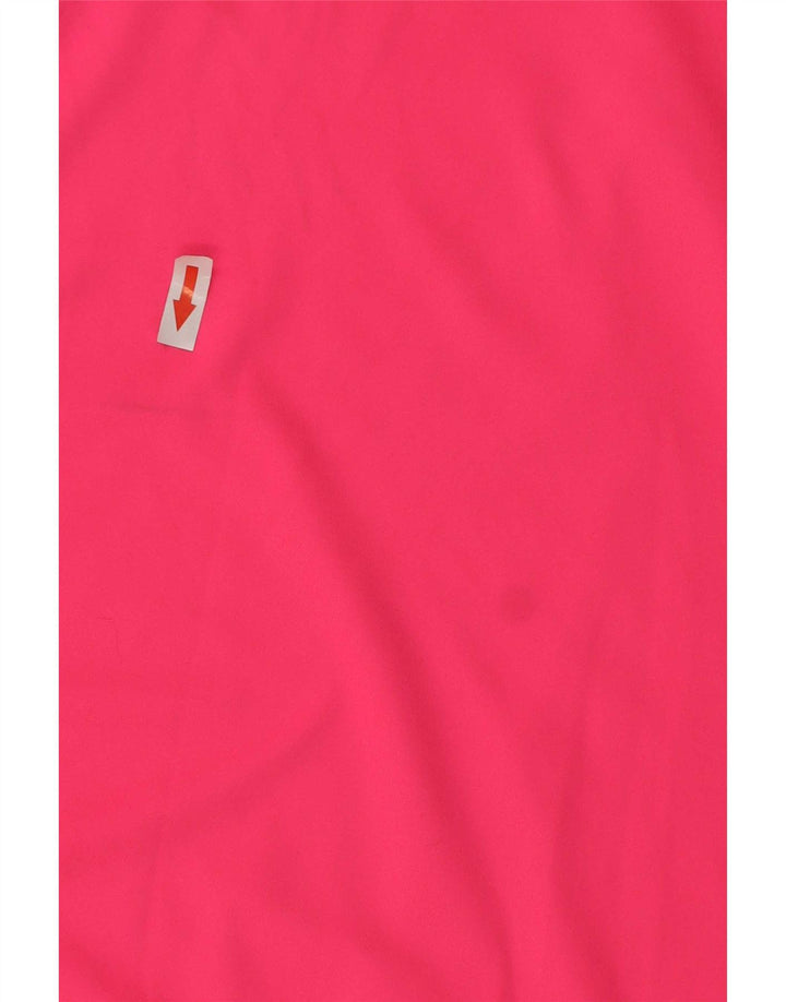 Nike Damen Dri Fit T-Shirt Top UK 14 Large Rosa Polyester