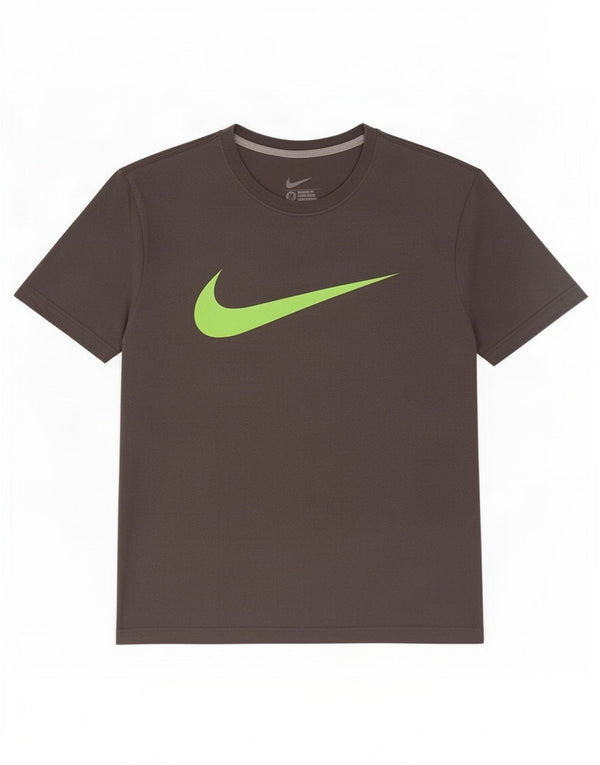 Nike Herren-T-Shirt mit normaler Passform und Grafik, mittelgraue Baumwolle