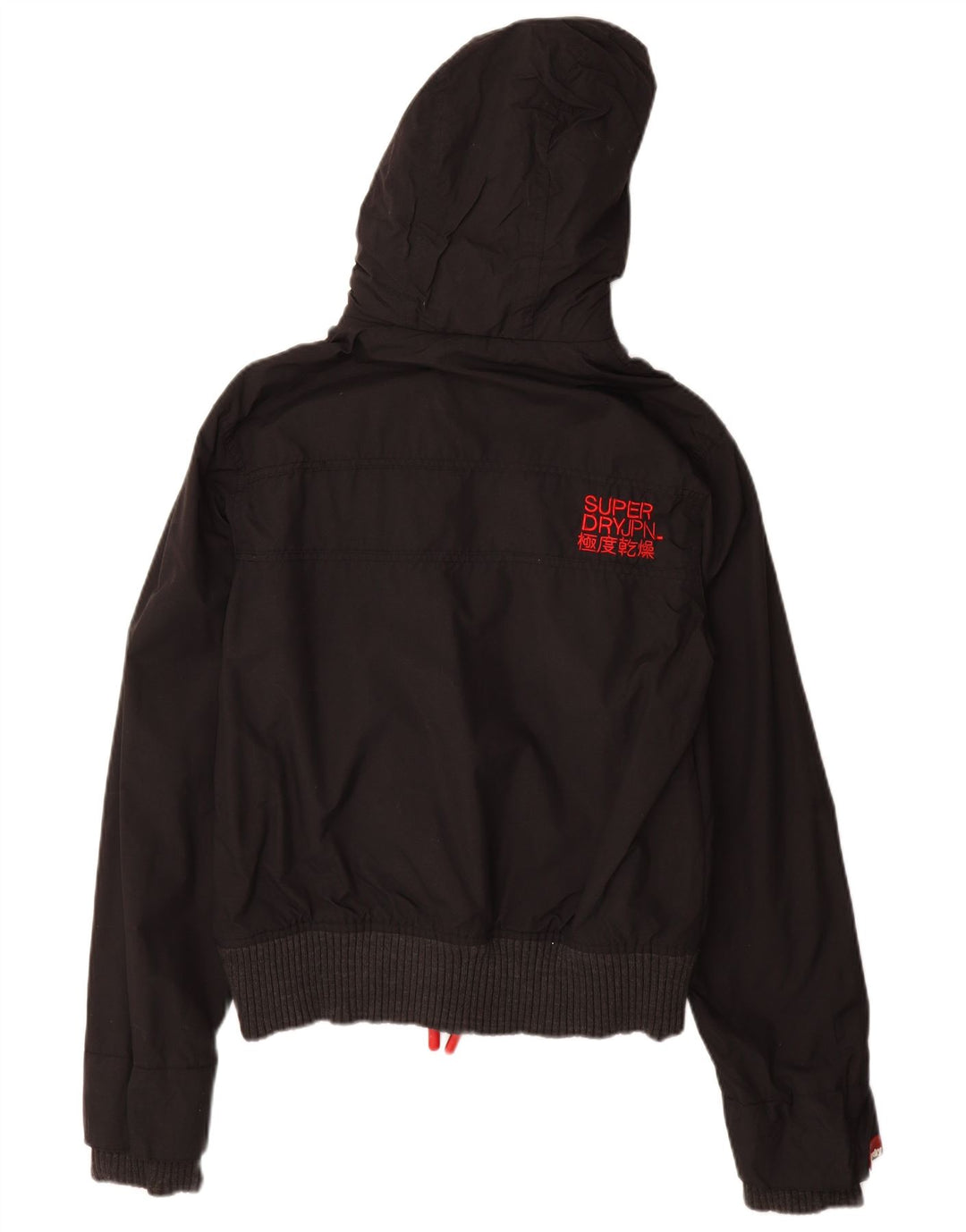 SUPERDRY Damen The Windbomber Hooded Windjacke UK 10 Small Schwarz