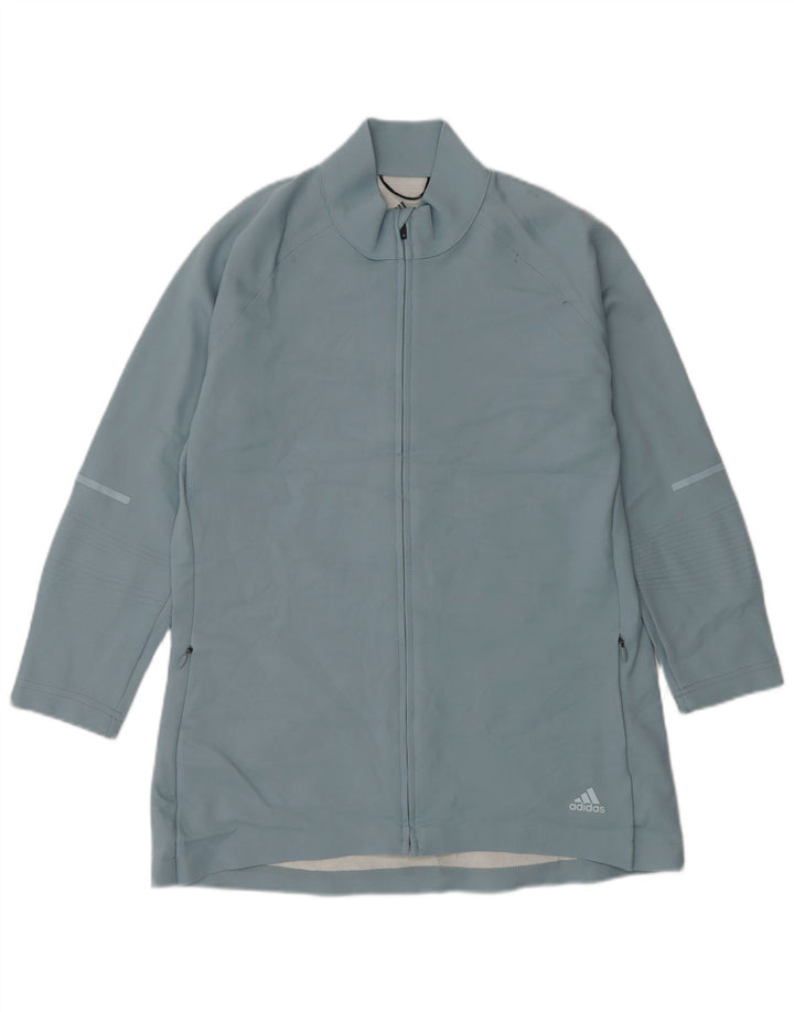 Adidas Damen Trainingsjacke mit 3/4-Ärmeln, UK 16/18, Größe L, blau, Polyester