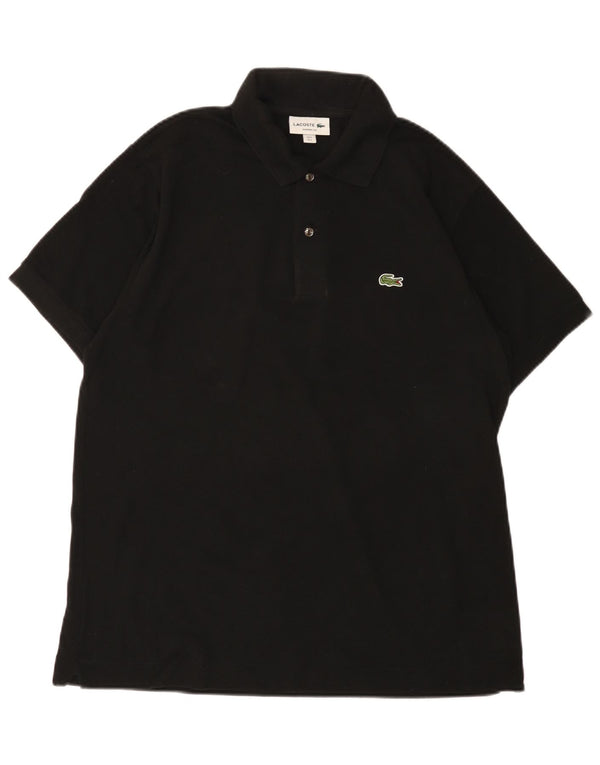 Lacoste Mens Classic Fit Polo Shirt Size 5 Large Black Cotton