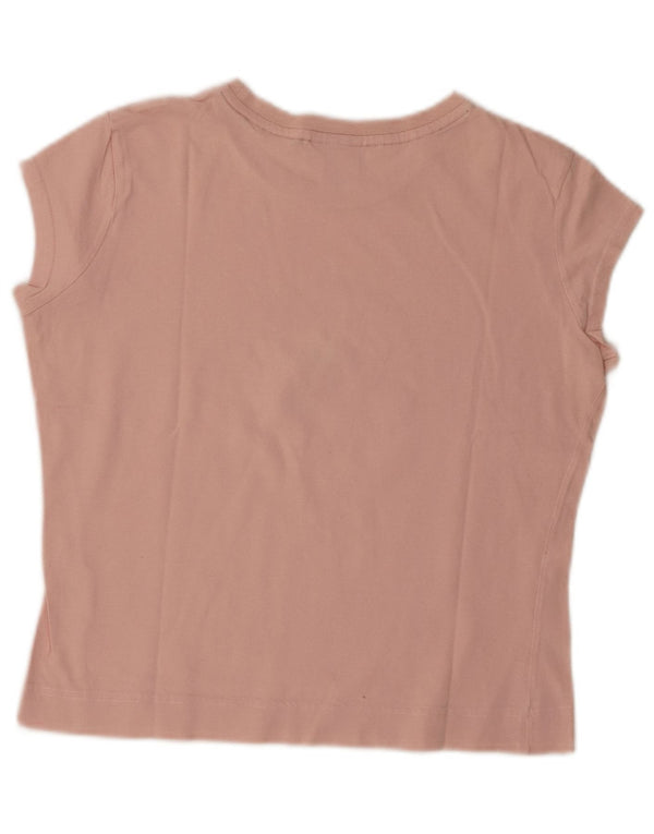 Converse Damen Chuck Taylor Crop Graphic T-Shirt Top UK 14 Large Pink