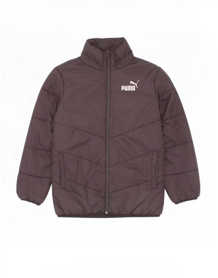 Puma Boys Graphic Wattierte Jacke 9–10 Jahre Schwarzes Polyester