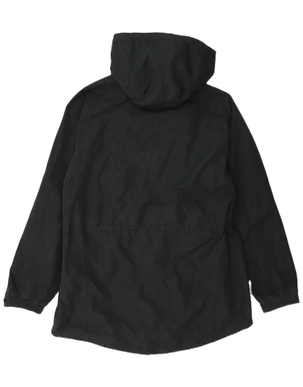 Mountain Essentials Herren-Windbreaker-Mantel mit Kapuze, UK 40, groß, Schwarz