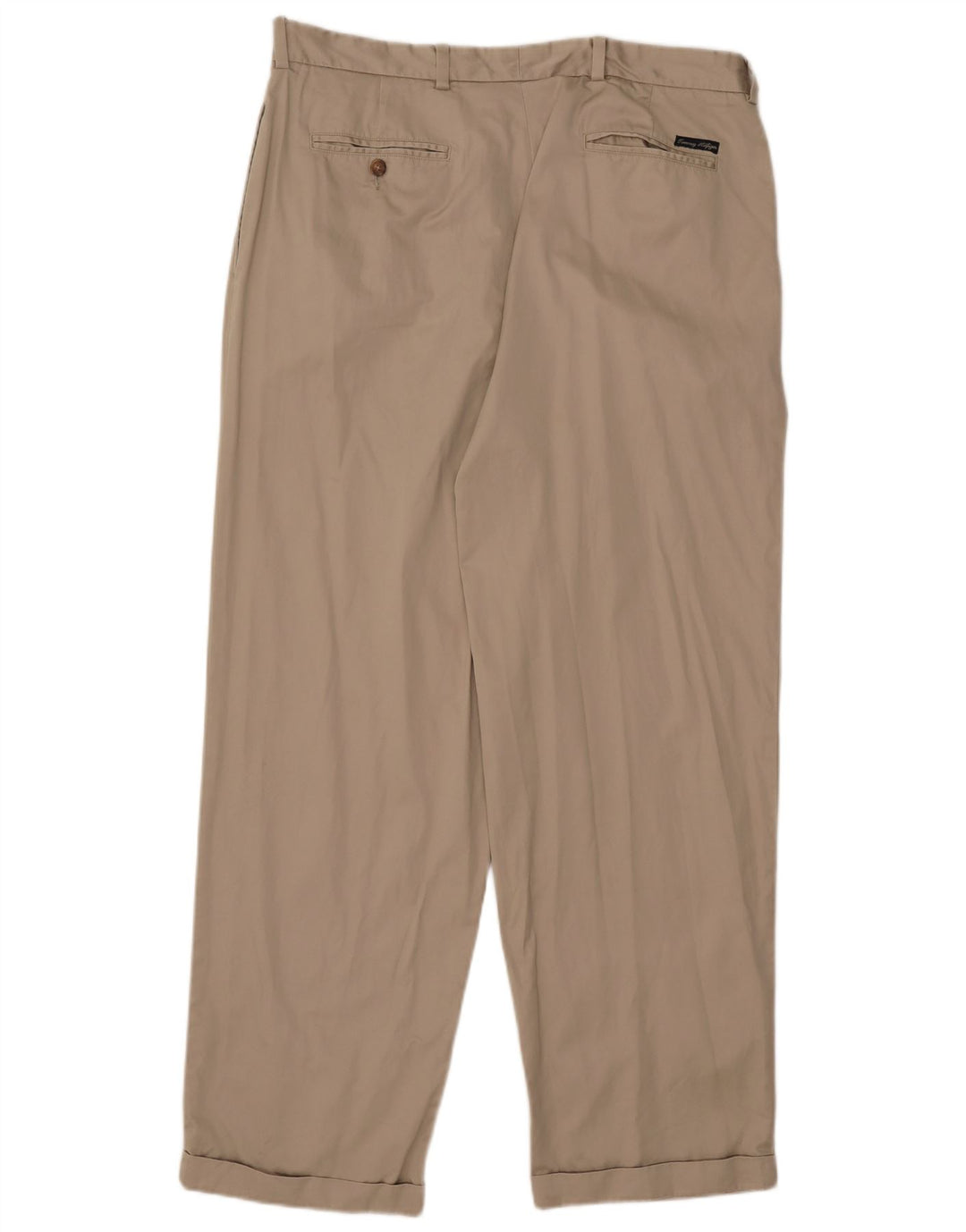 Tommy Hilfiger Herren Pegged Chino Hose W38 L32 Beige Baumwolle