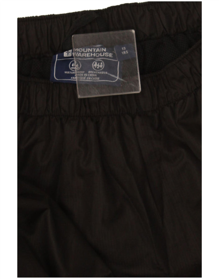 Mountain Warehouse Wasserdichte Jungenhose, 12–13 Jahre, Schwarz