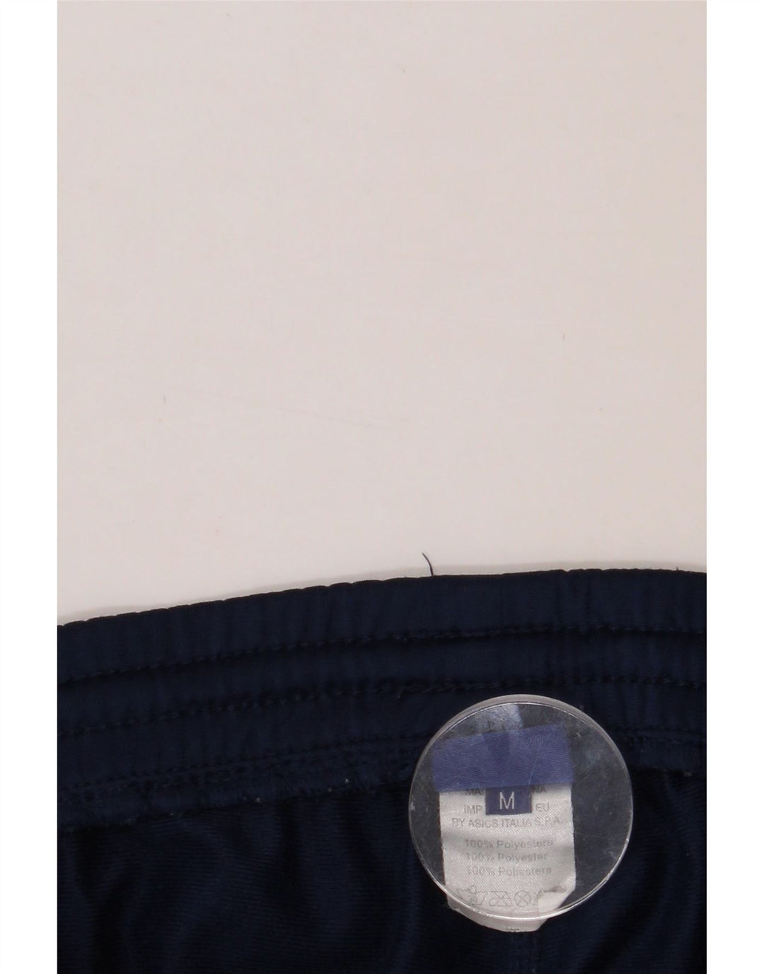 ASICS Mens Tracksuit Trousers Medium Navy Blue Polyester Vintage Asics and Second-Hand Asics from Messina Hembry 