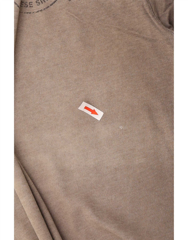 Dainese Herren Grafik-T-Shirt-Oberteil aus mittelbrauner Baumwolle