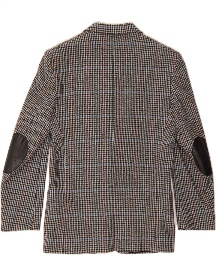 ANGELO LITRICO Mens 2 Button Blazer Jacket UK 40 Large Grey Houndstooth Vintage Angelo Litrico and Second-Hand Angelo Litrico from Messina Hembry 