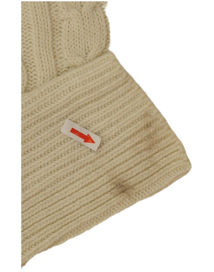 Marks & Spencer Damen-Pullover mit U-Boot-Ausschnitt, Gr. 40, Beige, Polyester