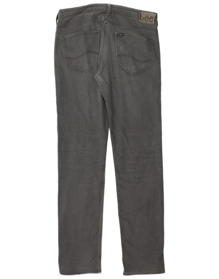 LEE Herren Powell Straight Freizeithose W34 L36 Graue Baumwolle