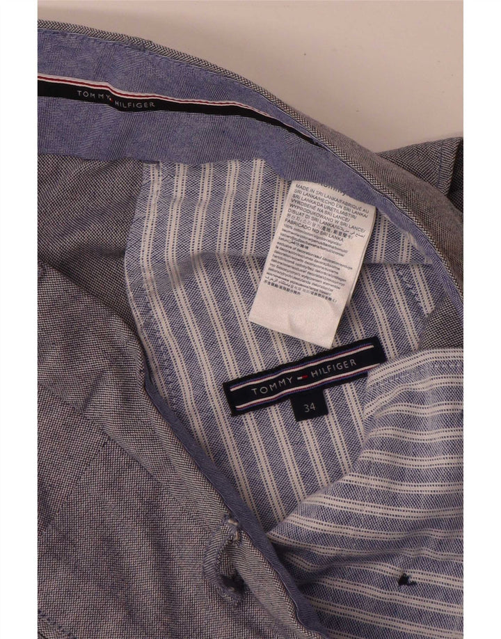 Tommy Hilfiger Herren Regular Chino Shorts W34 Large Blau Baumwolle
