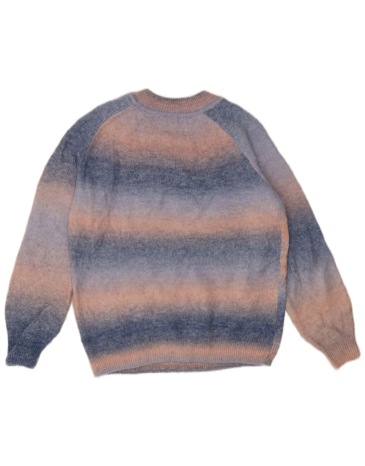 Marks & Spencer Herren-Pullover mit Rundhalsausschnitt, klein, blau, Batik-Acryl